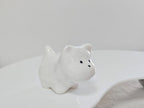 Handgemachte Keramik Hunde Figur, Schreibtisch Deko, 2,5-5 cm, Unikat