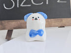 Handgemachte Keramik Hunde Figur, Schreibtisch Deko, 2,5-5 cm, Unikat
