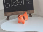 Handgemachte Keramik Hunde Figur, Schreibtisch Deko, 2,5-5 cm, Unikat