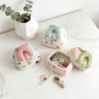 Handgefertigte Keramik Handtasche Schmuck Box - Kokette Ästhetik Aufbewahrungsbox