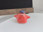 Keramik-Figurine Little Kerl mit Hut - Handgefertigt, 1-2 Zoll, Schreibtisch Dekor