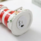 Keramik Leuchtturm Nachtlicht LED, Küstendekor, Nautische Schlafzimmer Dekor, Tischleuchte
